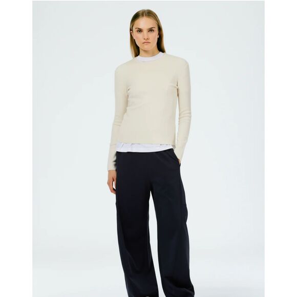 Tibi NWT Double Faced Cashmere Mini Long Sleeve Pullover - Picture 3 of 4